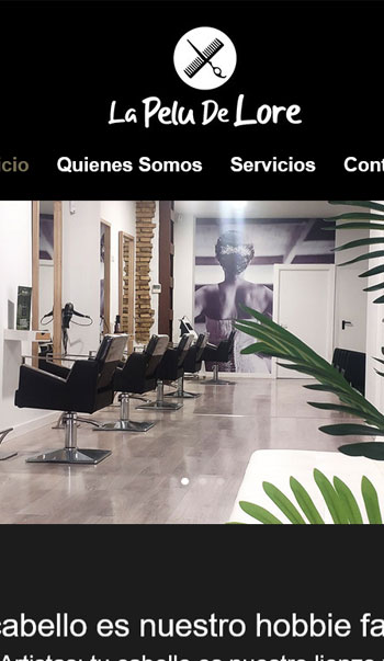 Web para peluquería