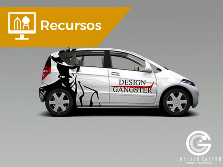 Plantilla PSD para publicidad en vehículo publicitario