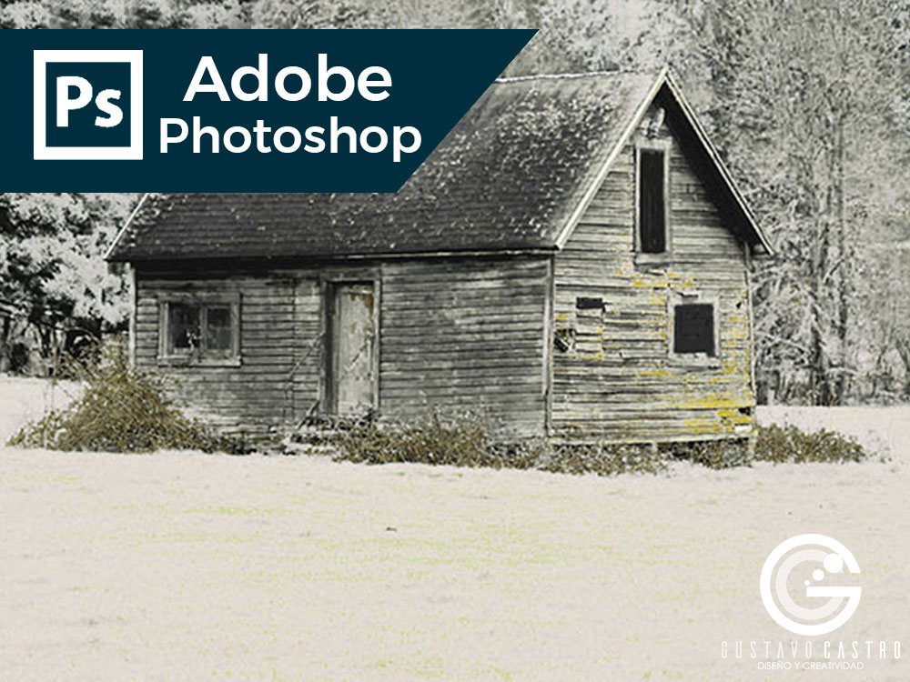 Rápido paisaje nevado en Photoshop